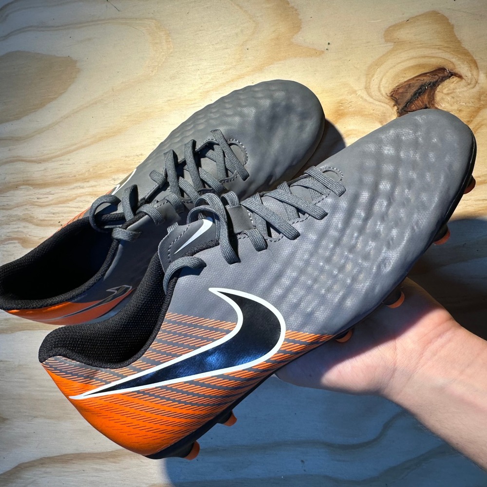 Nike Men's Magista Obra II Club FG Dark Grey Orange Soccer Cleats Size 9.5